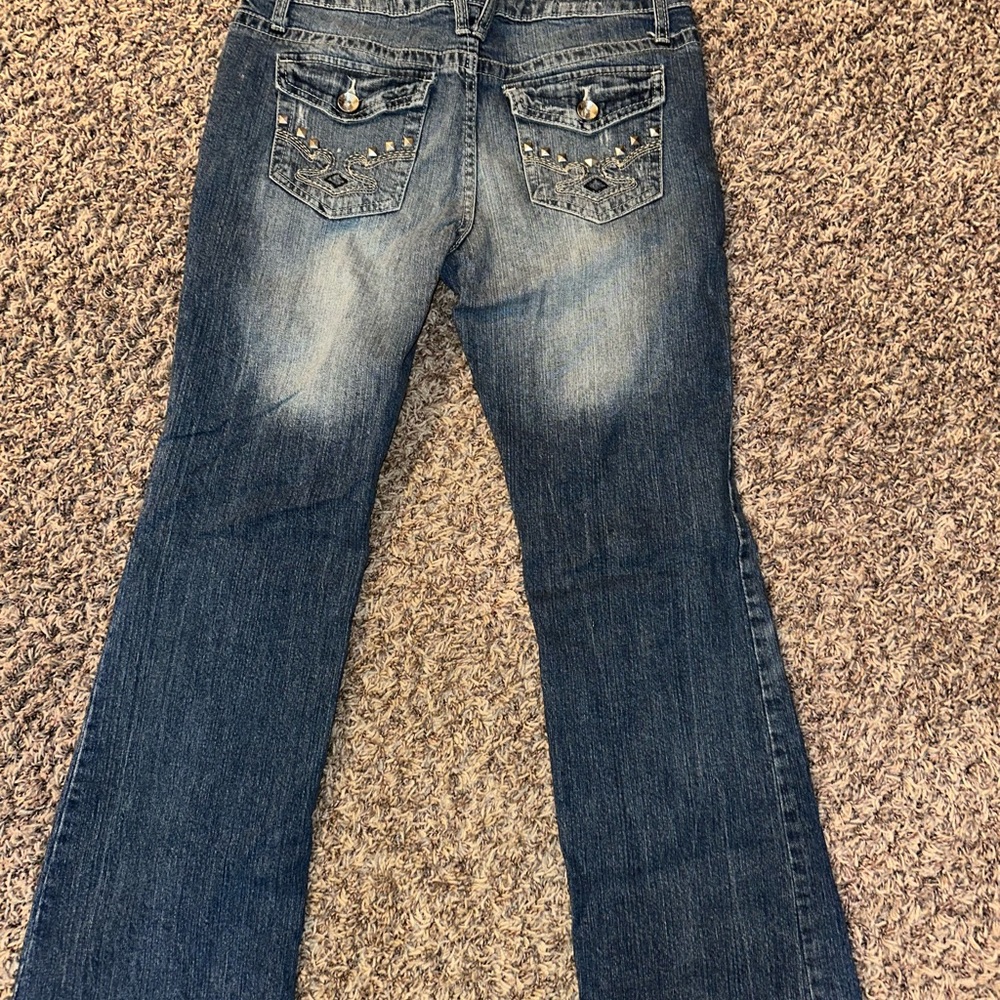 Stylish Blue Distressed Women Jeans - Picture 3 of 7